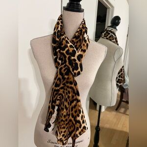 Yves Saint Laurent tiger print scarf